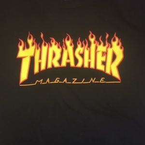 Black Thrasher Fire Shirt